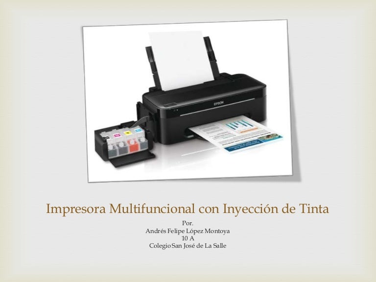 Impresora multifuncional con inyección de tinta