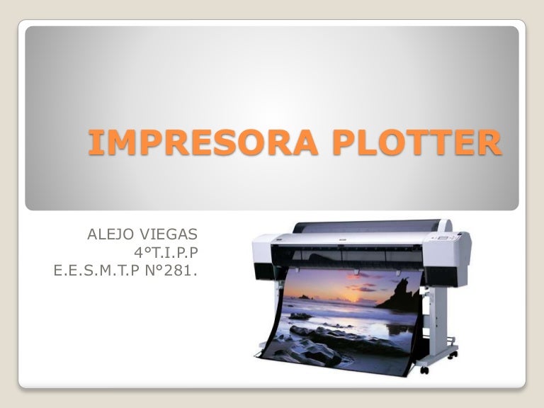 Impresora plotter
