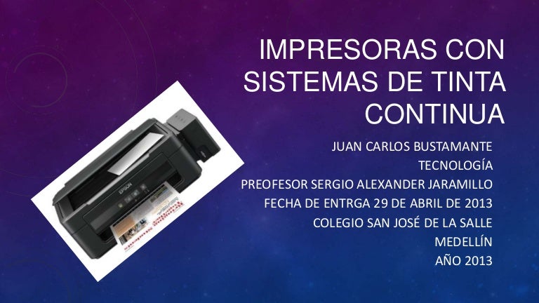 Impresoras con tinta continua EPSON
