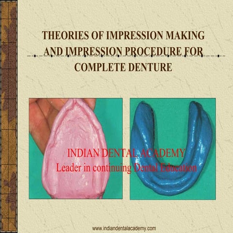 Impression anoop/prosthodontic courses
