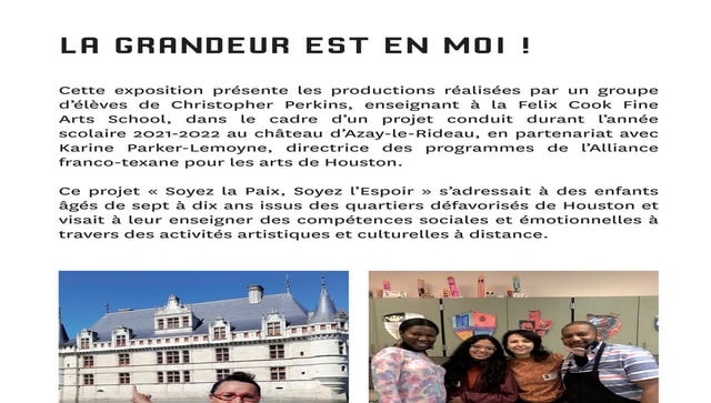 Extrait de l'exposition « Be the Peace, Be the Hope » (2022)