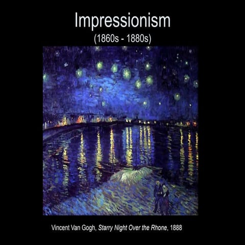 Impressionism mapeh 10 powerpoint presentation