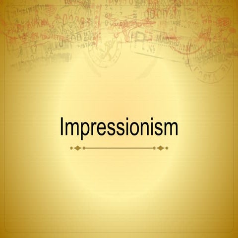 Impressionism power point 