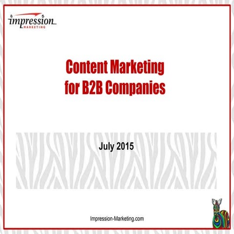 Content Marketing for B2B Companies