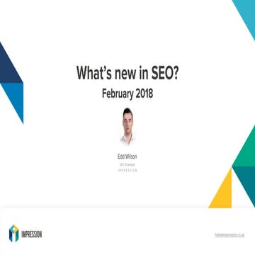 Impression - What's new in SEO