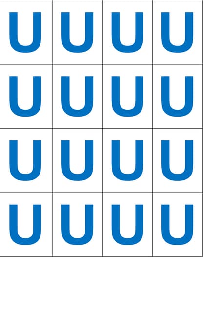 Letra U | PDF