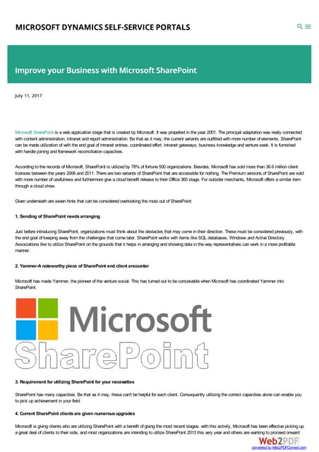 Improve your-business-with-microsoft sharepoint
