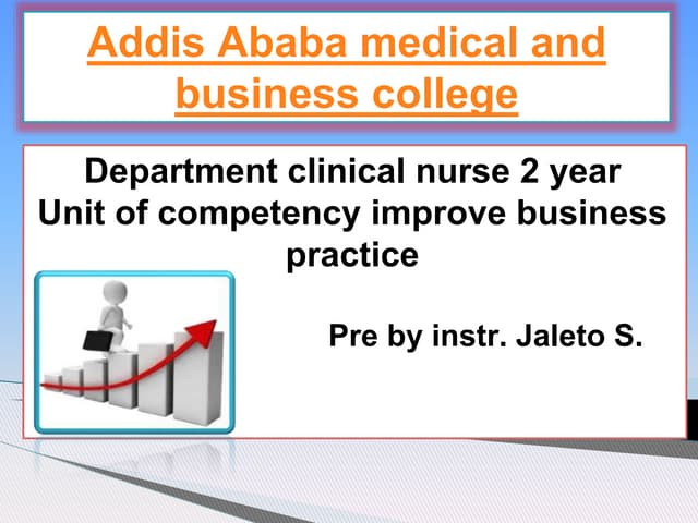 Improve business practice by jaleto sunkemo