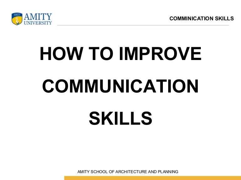 develop communication skills