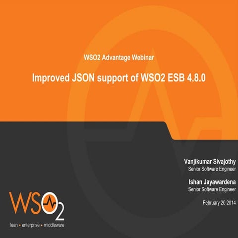 Improved JSON Support of WSO2 ESB 4.8