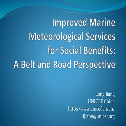 Improved Marine Meteorological Services 