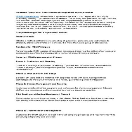 Improved Operational Effectiveness through ITSM Implementation.pdf