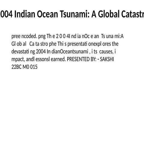 Improved_Tsunami Presentation for disaster management engineering presentation