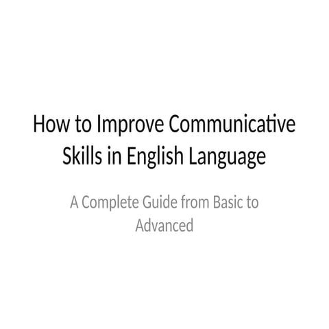 Improve_English_Communication English pptx