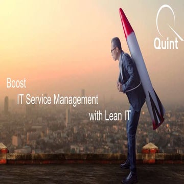 Improve IT service management with lean IT