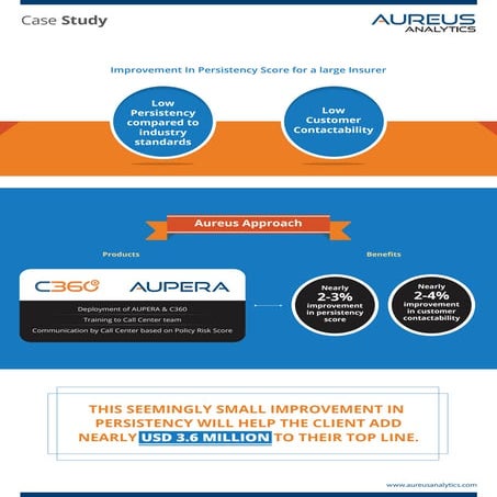 Improvement in Persistency Score for Large Insurer | PDF