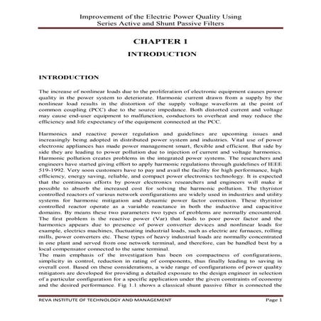 report of Improvement of the Electric Power Quality Using Series Active and S...