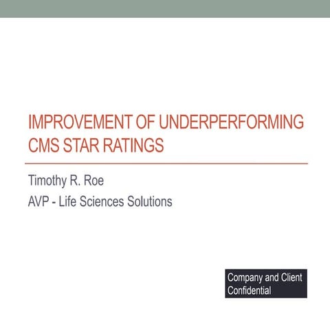 Understanding the CMS 5-star rating | PDF