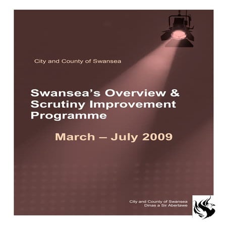 SWansea Overview & Scrutiny Improvement programme report