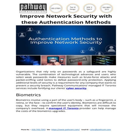 Improve Network Security with these Authentication Methods
