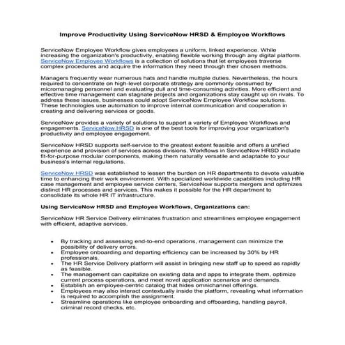 Improve Productivity Using ServiceNow HRSD.pdf