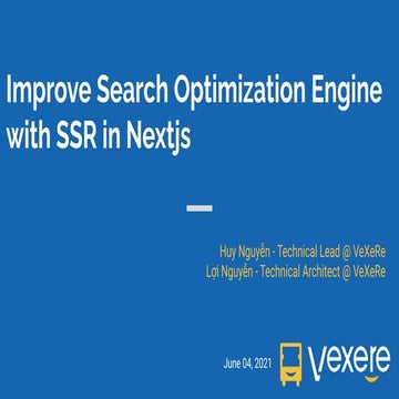 Improve search optimization engine with ssr in nextjs