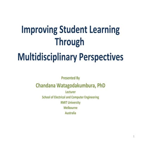 Improve studentlearning