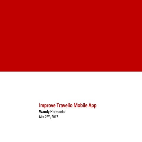 Improve Travelio Mobile App
