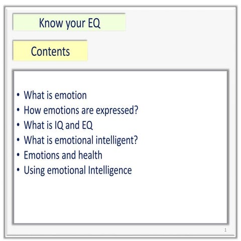 Improve your eq