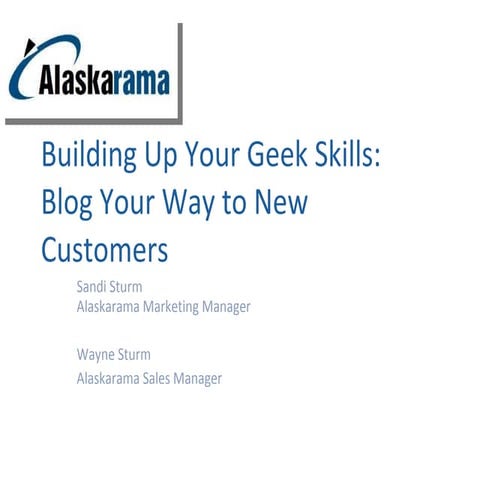 Improve your geek skills : Blogging