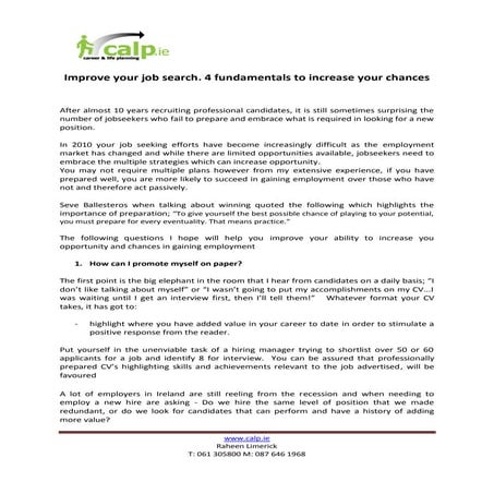 Ways To Improve Job Search Investigation Skills