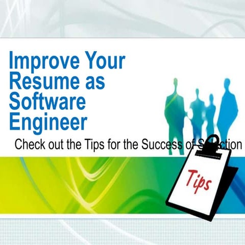 Improve your resume as software engineer