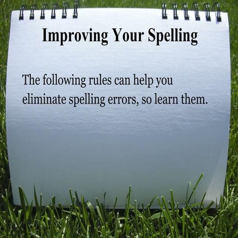 Improve your spelling
