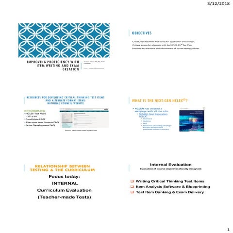 Improve your test item writing skills to help create better nursing exams