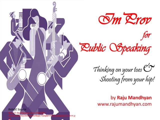 Improv for Public Speaking