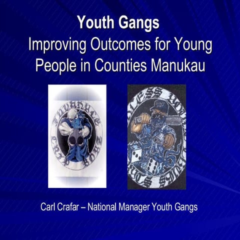 Improving outcomes for young people in Counties Manukau - Carl Crafar (Minist...