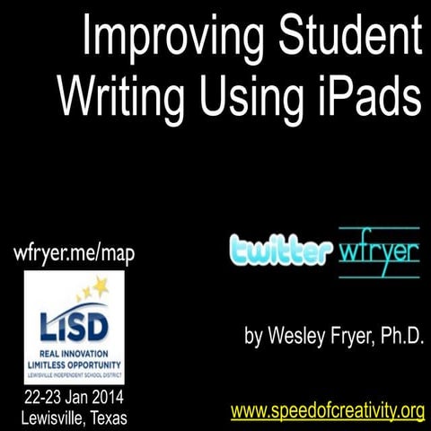 Improving Student Writing Using iPads