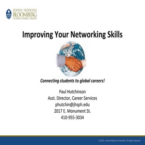 Improving Your Networking Skills (Fall 2010)
