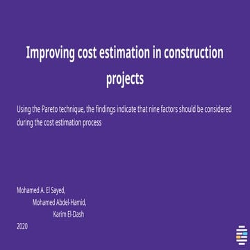 Diagnose the causes of cost deviation in highway construction | PDF