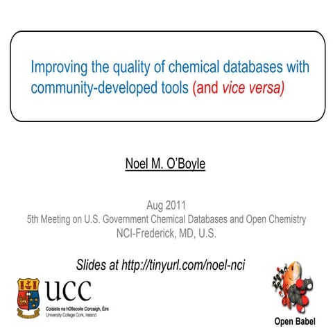 Improving the quality of chemical databases with community-developed tools (a...