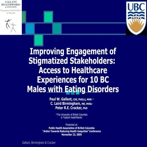 Males & Eating Disorders: Improving Engagement, Stigma (with links) 