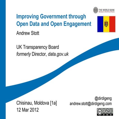 Improving government through open data and open engagement