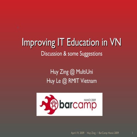 Improving IT Education In Vietnam
