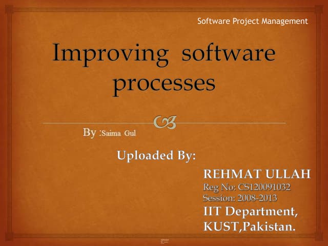 Improving of software processes
