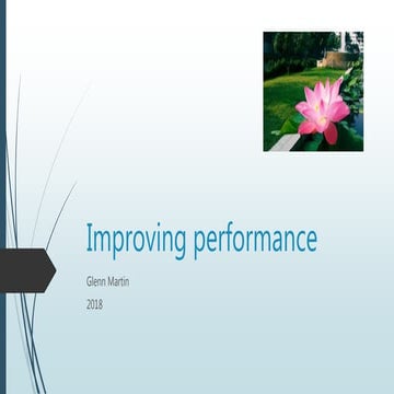 Improving performance