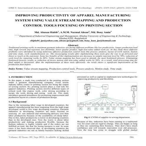 A Case Study on Productivity Improvement of Assembly line using VSM ...