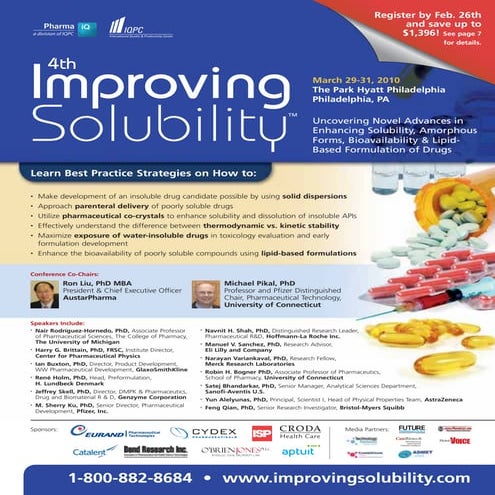 Improving Solubility 2010