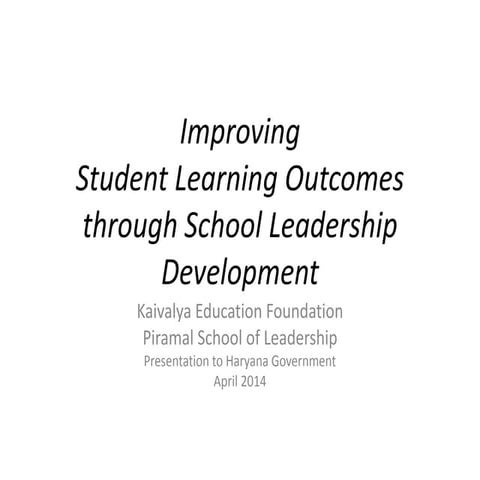 EDUCARNIVAL 2014 at IIT Delhi- Improving student learning outcomes through sc...