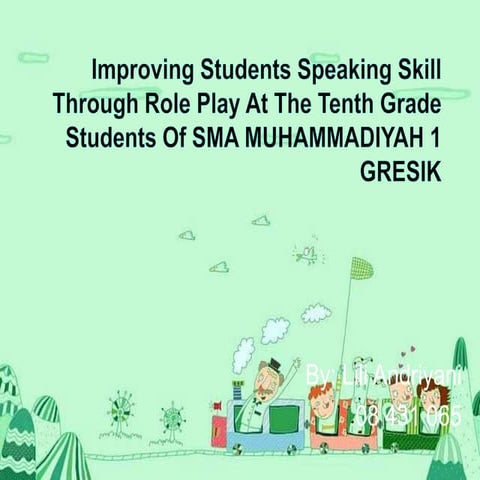 Improving students speaking skill through socio drama at