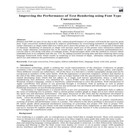 Improving the performance of text rendering using font type   conversion